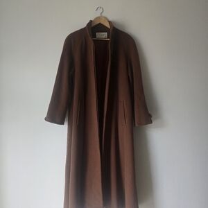 Vintage Brown Oversize Wool Coat